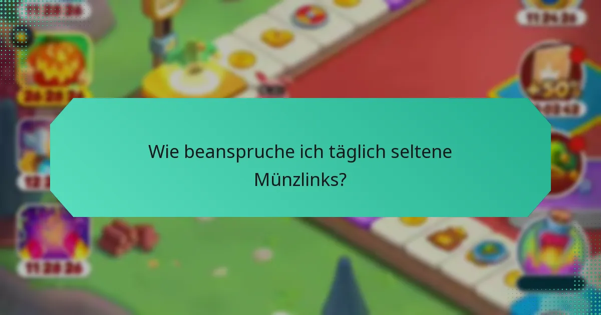 Wie beanspruche ich täglich seltene Münzlinks?