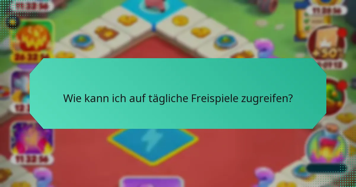Wie kann ich auf tägliche Freispiele zugreifen?