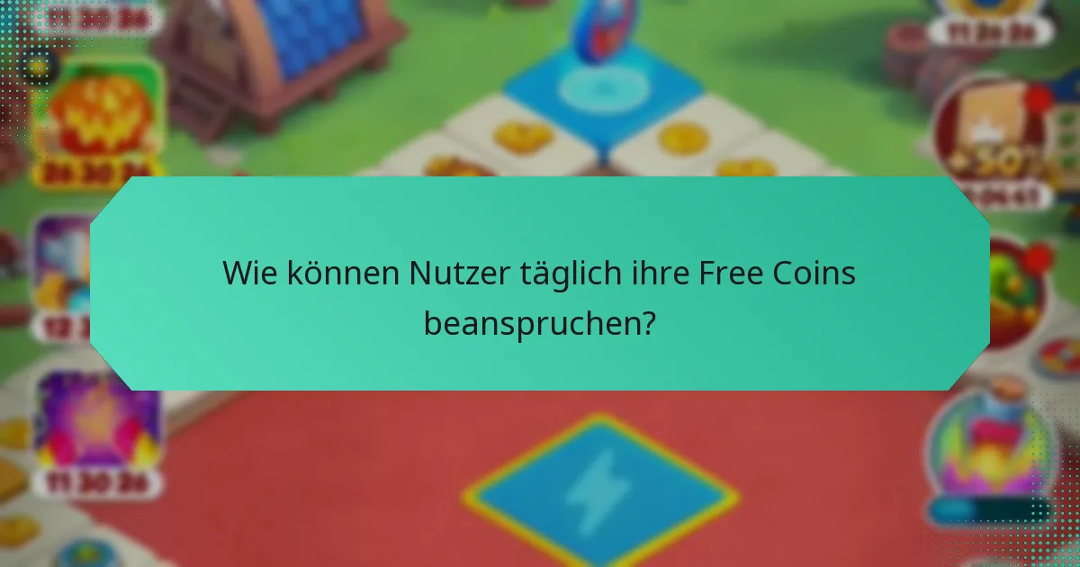 Wie können Nutzer täglich ihre Free Coins beanspruchen?